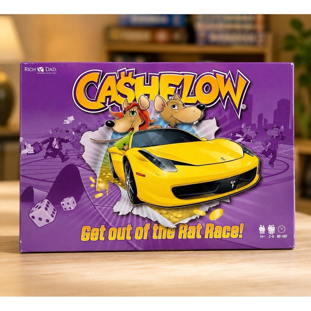 Rich Dad CASHFLOW Get Out of the Rat Race Board Game Complete Sealed Components